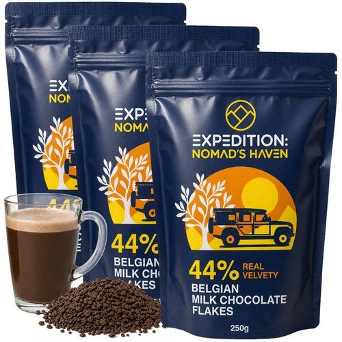 Luxury Hot Chocolate - Real 44% Belgian Milk Chocolate Flakes - 750G