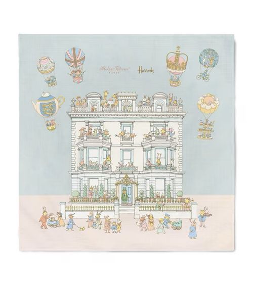 ATELIER CHOUX Harrods Cotton Townhouse Blanket, Bib and Bag Baby Gift Set - NEW  — image 10