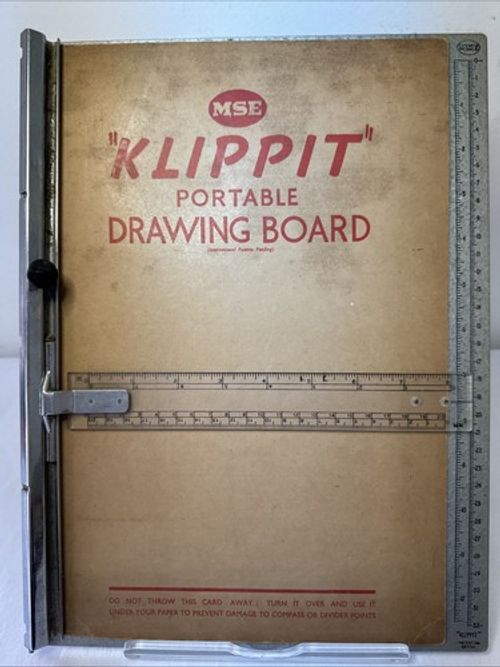 Portable Drawing Board A4 Size. MSE Klippet Vintage, Technical Drawing VGC BX38