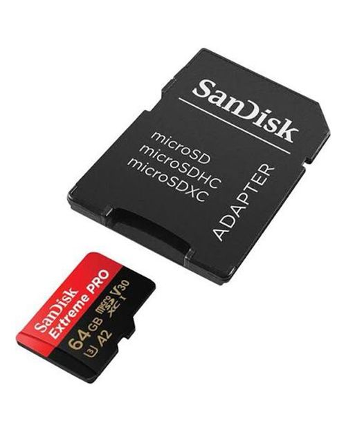SanDisk Micro SD Extreme Pro 64gb With Adapter Class 10 Memory Card Brand New — image 2