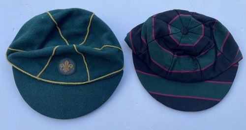 Bukta British Boy Scouts Cub Scouts Cap & Badge + Small Schoolboy Cap 1950s 60s — image 1