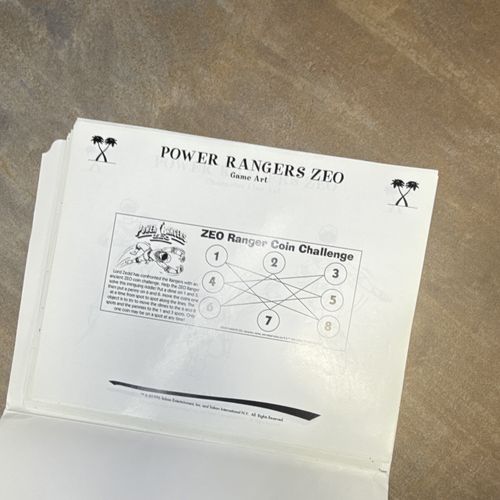 RARE Saban Mighty Morphin Power Rangers Zeo Television Press Kit Folder Line Art — image 21