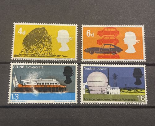 GB 1966 British Technology SG701-4 Ordinary Complete Set Unmounted Mint — image 1