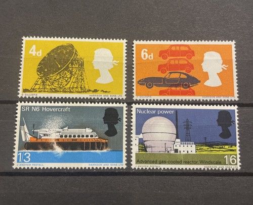 GB 1966 British Technology SG701-4 Ordinary Complete Set Unmounted Mint