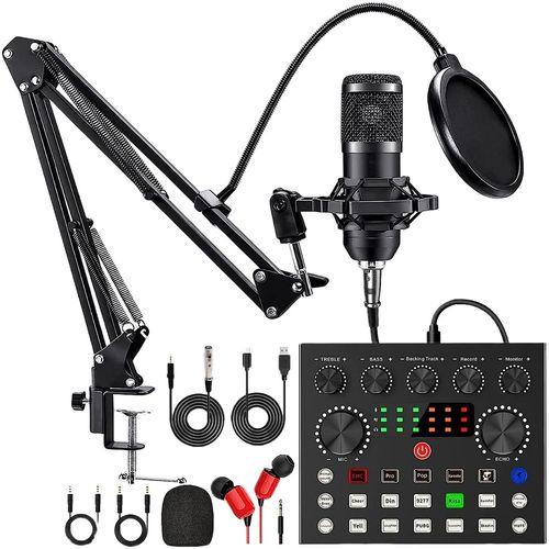 Complete Home Studio Recording Kit Mixer Condenser Microphone For Music Podcast — image 2