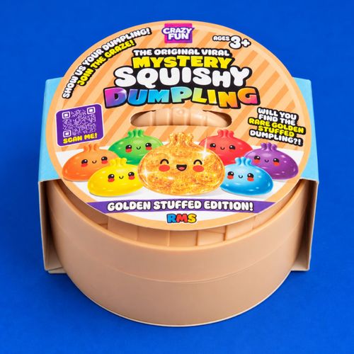 RMS Crazy Fun Mystery Squishy Dumpling 2 or 4 Pack Golden Stuffed Edition 10cm — image 7