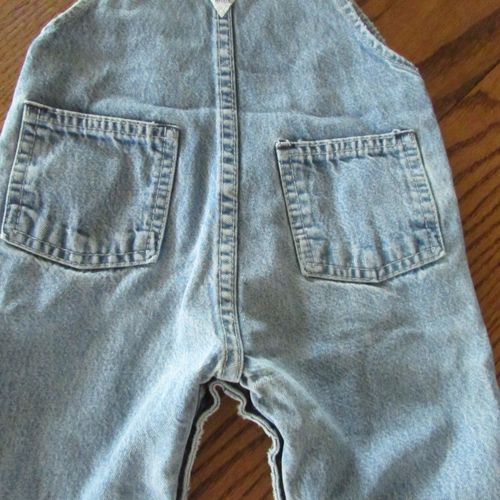 Vintage Baby OshKosh B'Gosh Vestbak Genuine Denim Overalls USA Union Made 6-9 Mo — image 9
