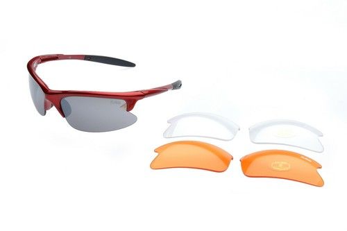 RAVS - cycling glasses - sport glasses - sunglasses bicycle glasses including 3 interchangeable lenses