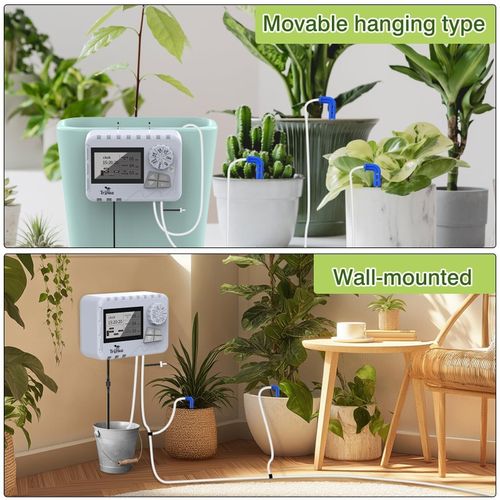 Automatic Drip Irrigation Plant Watering System Kit with Timer Garden Greenhouse — image 10