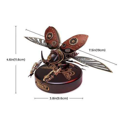 ROKR 3D Metal Model Kits Beetle 3D Puzzle Adult Electric Mechanical Building Kit — image 5