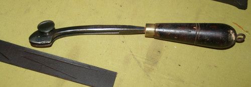 Saddlers leatherworkers Harness makers adjustable Screw crease iron by Brindley