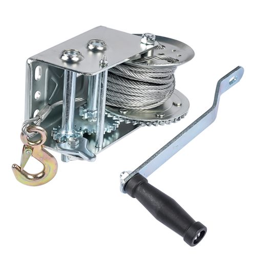 2500 lbs Hand Winch Boat Winch with 10m Steel Wire Rope Diameter 5 mm 32ft cable — image 6