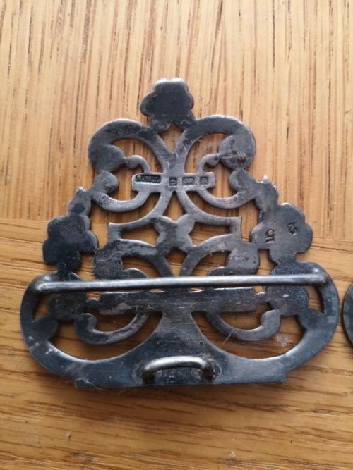 Antique Silver Nurses Belt Buckle — image 3