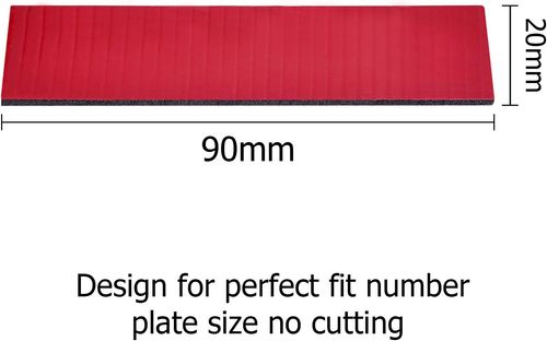 Number Plate Sticky Pads Heavy Duty THICK Double Sided Adhesive 10 Pads BEK-FIX® — image 5