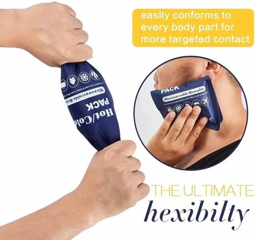 Reusable Hot Cold Ice Gel Pack Pad Back Pain Relief Muscle Injuries Migraine — image 12