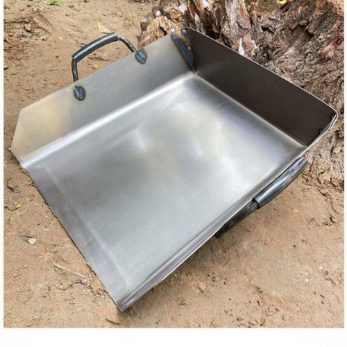 Heavy-Duty Dustpan Wide Rectangular Steel Dustpan Long-Lasting for Outdoor — image 3