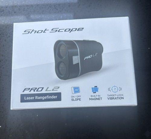 SHOTSCOPE PRO L2 GOLF LASER RANGEFINDER +SLOPE- BLACK / GREY