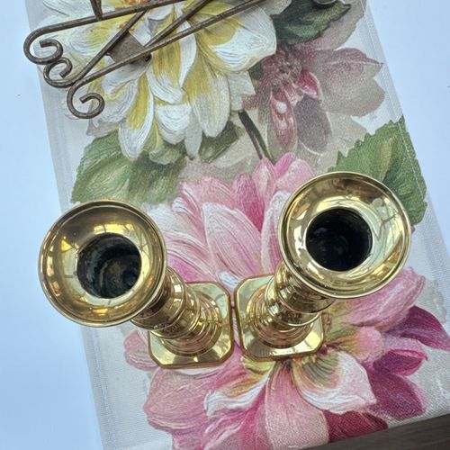Pair of Brass Candlesticks Candle Holders Candelabra — image 4