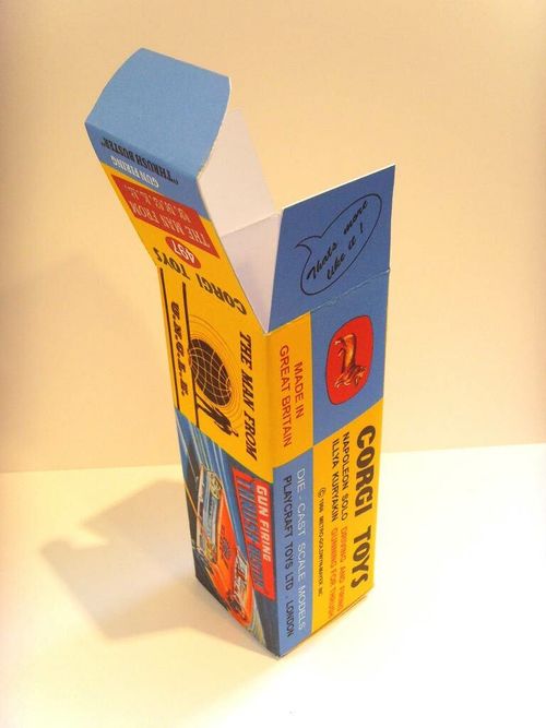 CORGI 497- MAN FROM UNCLE 'THRUSH BUSTER'- Display/ Reproduction box & tray ONLY — image 7
