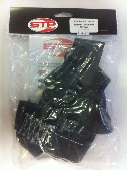 Motorcycle Transport Tie-Down Wheel Strap Light Strong Polyester webbing Strap — image 4