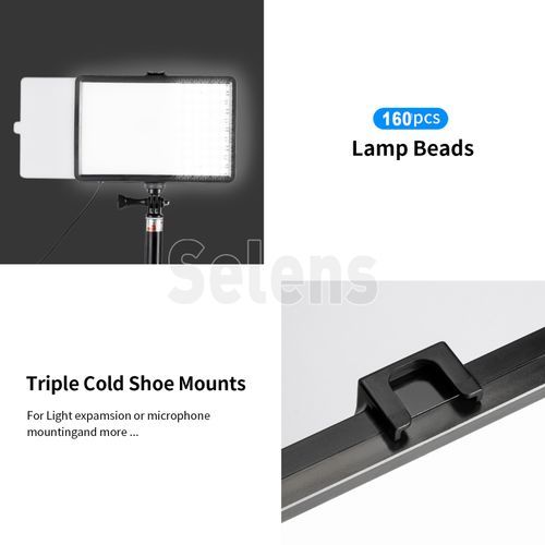 2PCS 8" LED Video Lighting Kit Light Photography Studio Photo Lamp Live 1m Stand — image 13