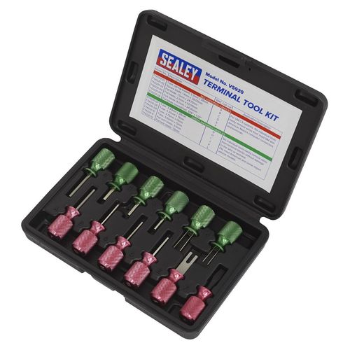 Sealey Terminal Tool Kit 12pc Connector Removal Automotive Garage Workshop — image 2