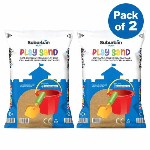 Kids Play Sand 40kg Pack of 2 Natural Washed Non Toxic