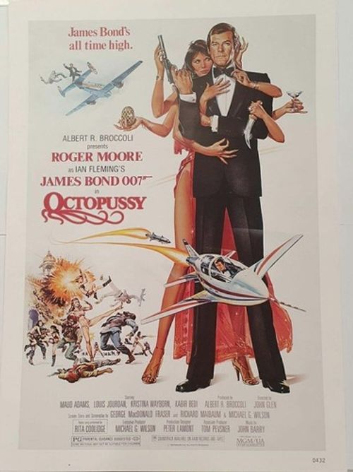 James Bond 007 Octopussy Vintage Poster A2 Size 1983 Film Memorabilia