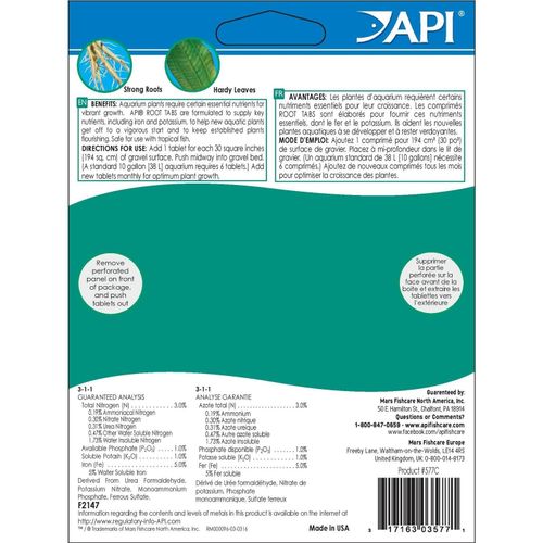 API Root Tabs Freshwater Plant Fertilizer Tablets Pack of 10 (3-Pack) – Aquarium — image 3