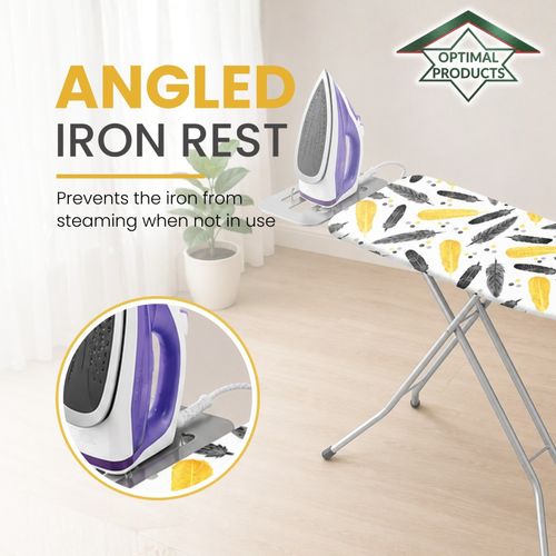 SMALL 97 x 30 CM IRONING BOARD LIGHTWEIGHT ADJUSTABLE WIDE IRON NON SLIP RACK — image 8