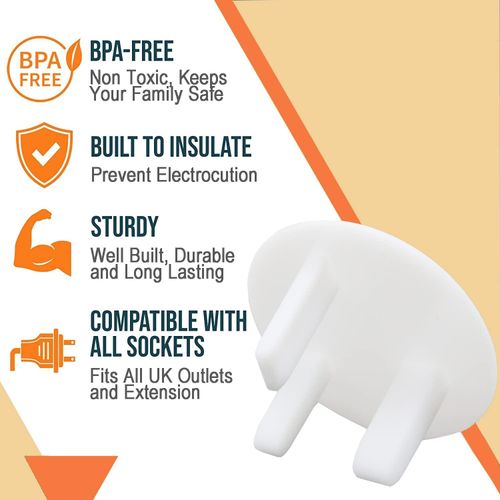 12 X PLUG SOCKET COVER PROTECTOR BABY CHILD SAFETY — image 3