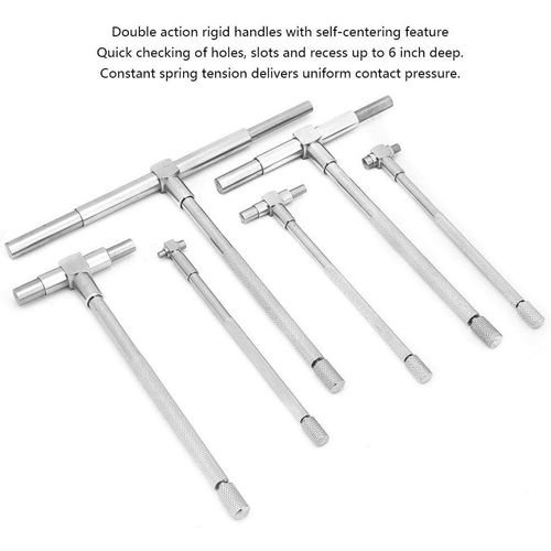 Telescopic Gauge for Bore Engineers 6Pcs 8-150mm Set Micrometer Measurement Tool — image 9