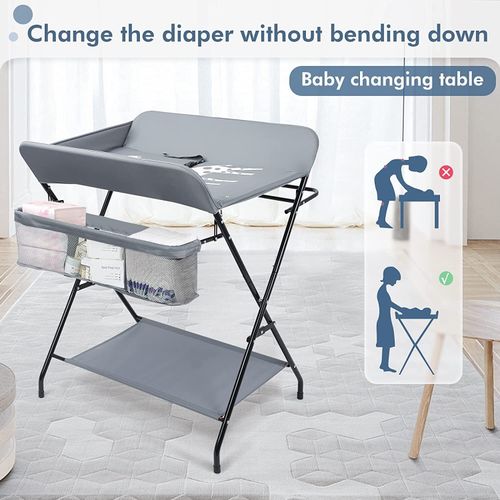 Folding Baby Changing Unit Table Station Changer Bed Storage Nursery Care Table — image 2