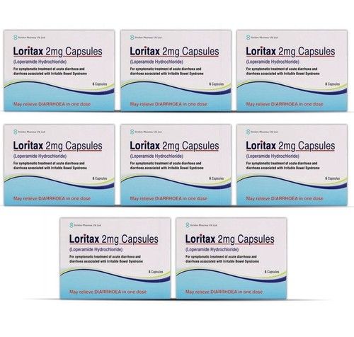 Loritax 48 Diarrhoea Relief Capsules 2mg Loperamide - Fast Acting Relief