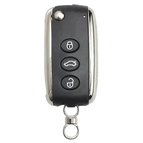 Flip Remote Key Shell Case Fob 3 Button for Bentley Continental GT GTC 2006-2016