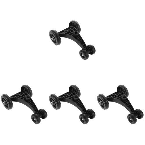 Kids Wiggle Car Replacement Wheels Durable Plastic Black Flexible Front Wheels