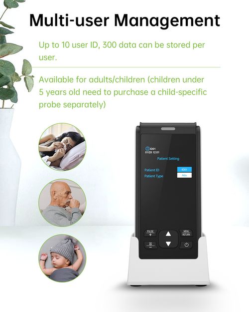 Handheld Pulse Oximeter SpO2 Blood Oxygen Finger Heart Rate Monitor for Home Use — image 6