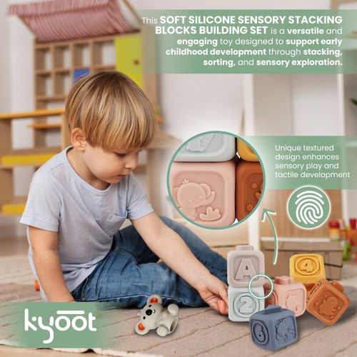 Kyoot Koala Twin Set Incl Silicone Stacking Ring and Building Blocks Baby Toys — image 10