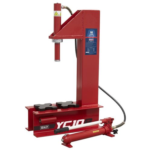 Sealey Hydraulic Press 10 Tonne Bench 'C' Type Detachable Ram & Pump Workshop — image 6