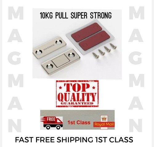 10kg Pull Super Strong Magnetic Catch Latch Ultra Thin For Door Cabinet Cupboard