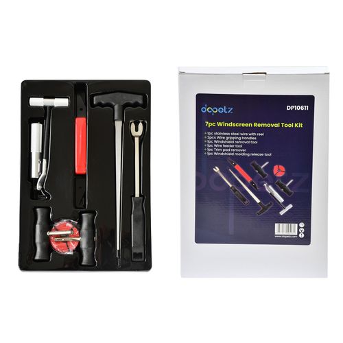 7PC Windscreen Removal Tool Kit For Bonded And Rubbered Screens Windshield Tools — image 12