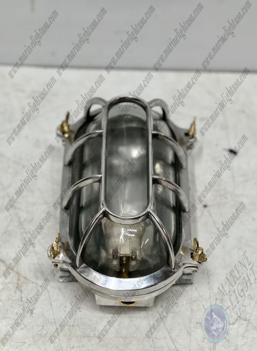 Ceiling/Wall Mount Replica Solid Aluminum Antique Cover Bulkhead Light Fixture — image 8