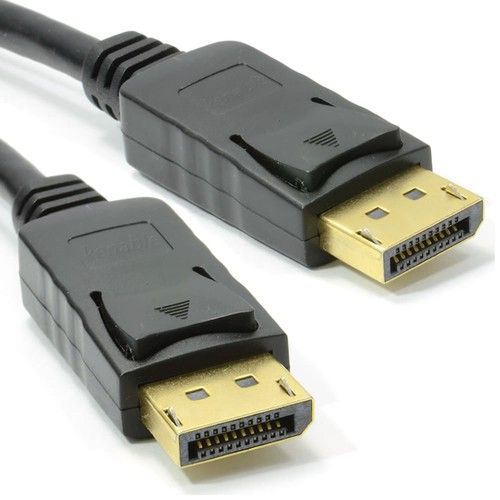 kenable 2m DisplayPort Cable Plug to Plug HD Lead Display Port PC to Monitor 6ft