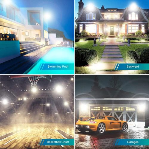 LED Floodlight Motion Sensor Security 200W Wall Light Security PIR Flood Light — image 12