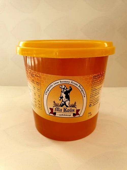 Organic raw honey from Bulgaria 1kg Wildflower mix from Ma-Koin.NEW HARVEST 2026