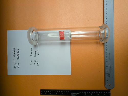 Schott Duran RO/50/0300  Glass Lab Column 50m ID & 300mm Length. Distillation — image 1