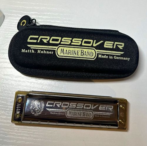 HOHNER Marine Band Crossover Diatonic Harmonica Key C w/ Case Wood Metal