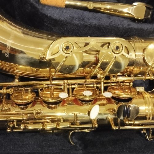 Startone STS-75 Gold Lacquered Brass Tenor Saxophone Instrument with Hard Case — image 5