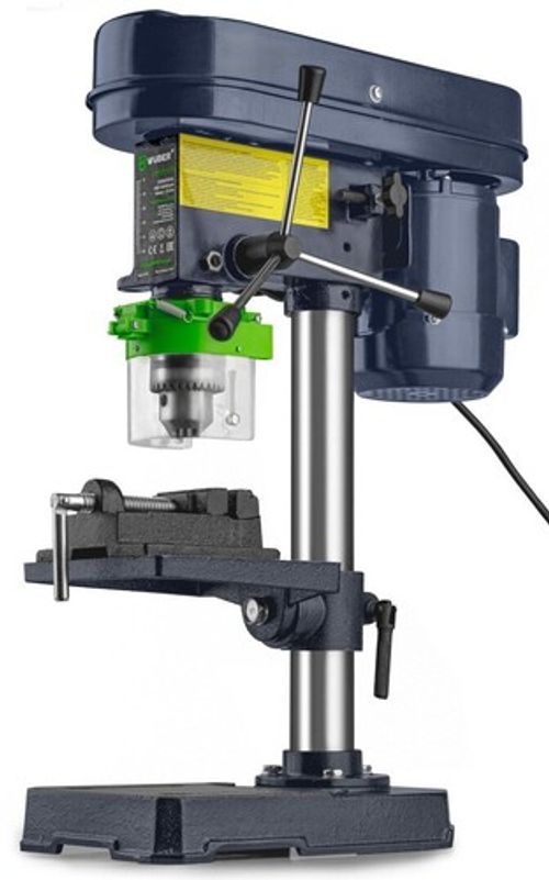 WUBER Bench Pillar Drill Press 16mm 5-Speed Metal Table Vise 1600W Included