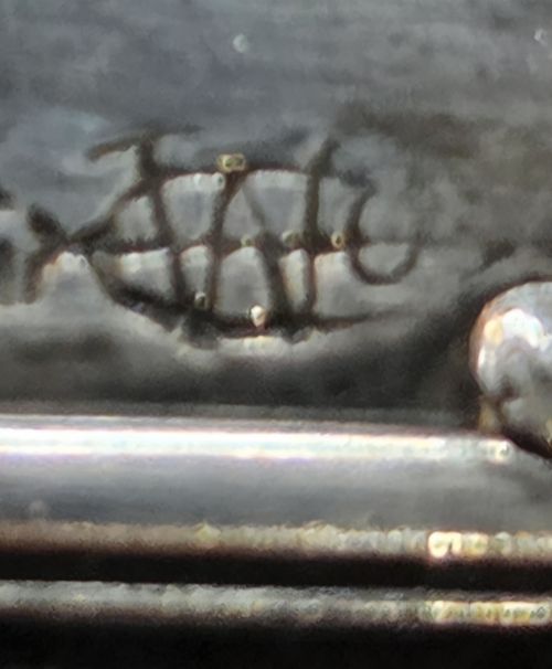 Antique Sterling Vanity Set 4 Pc International Silver Co "GD" Monogram — image 10
